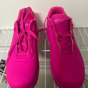 WOMEN'S SKECHERS STREET UNO NIGHT SHADES 73667 WEDGE SNEAKERS   Size 9 women